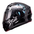 KPI KH7s Mahadev Full Face Single Visor Helmet for Bike | Mahadev Printed Polycarbonate Visor Helmet. 