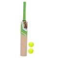 Cricket Bat With Free Tenish Ball (2pcs) (Wooden Bat With 2ft+ Height). 