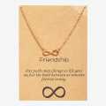 Pebbles Nepal Dainty Collarbone Infinity Minimal Pendant Necklace For Women | Fashion Minimal Pendent Necklace For Women. 