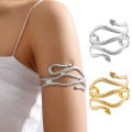 Open Snake Upper Arm Bangle Bracelet Adjustable Arm Cuff Bangle Bracelets for Women Fashion Jewelry. 