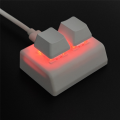 2 Keys Macro Programming Keyboard RGB Mini Keyboard Red Switch,White. 