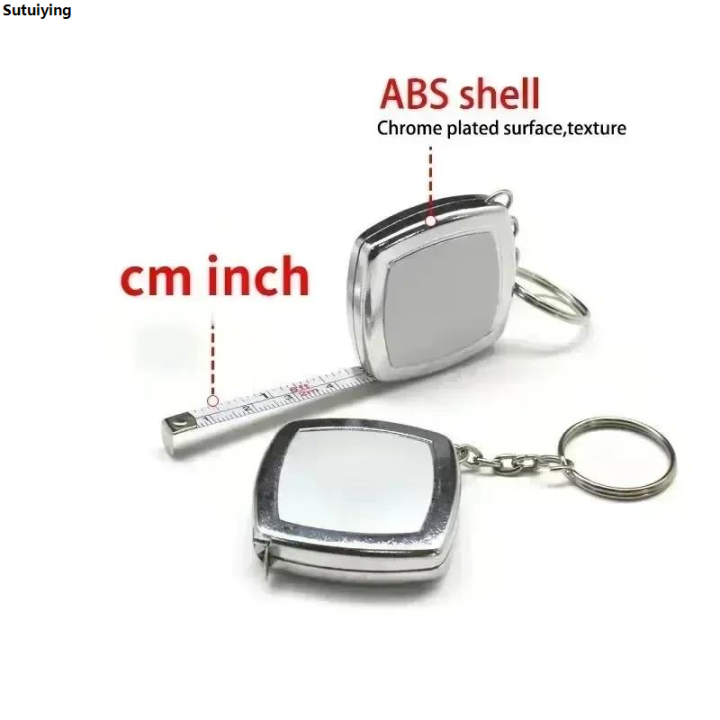 Sutuiying 2Meters Small Tape Measure caliper Key Ring Small Steel Tape ...