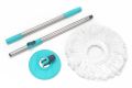 National Kitchenware Stainless Steel Spin Mop Extendable Handle Floor Cleaning Mop. 