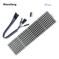 Wenefang MAX7219 Red/Blue/Green LED Microcontroller 4 In 1 one Display Profesional with 5P Line Dot Matrix Module 5V for Arduino 7219 DIY KIT. 