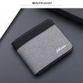 Creative Foldable Business Card Case Ultra-thin Fashion Male Money Bag Money Clips Canvas Men Wallet Male Purses Coin Purse. 