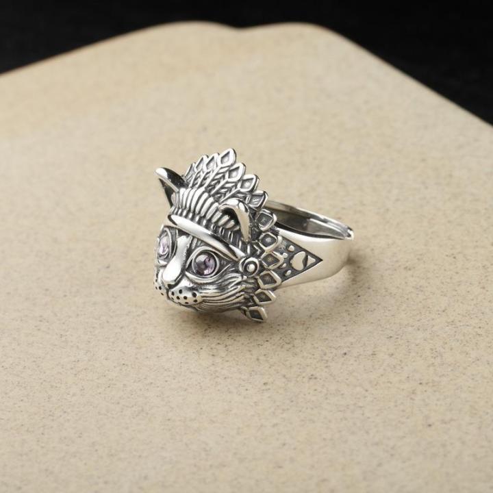 %E3%80%90New%20Arrivals%E3%80%91Elvis%20Presley%20Ring%20Live%20Mouth%20Retro%20Indian%20Cat%20Head%20Finger%20Ring%20Personalized%20Men's%20and%20Women's%20Fashionable%20Hand%20Jewelry%20-%20Image%203