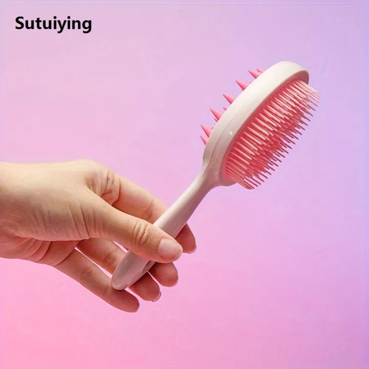 Sutuiying%201pc%20Silicone%20Long%20Handle%20Hair%20Washing%20and%20Massage%20Brush,%20Sales%20promotion%20with%20Two%20Brush%20Heads%20for%20Deeper%20Scalp%20Massage%20Hair%20Brush%20-%20Image%204