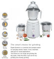 Sujata Dynamix DX Mixer Grinder, 900W, 3 Jars (White). 