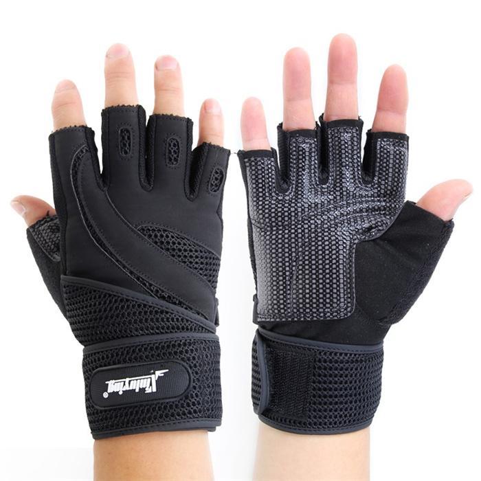 Gym Gloves - Xinluming Professional Anti-Skid Fitness Half-Fingered