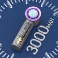 Long-lasting Semiconductor Refrigeration Handheld Fan with Digital Display 100 Gears Adjustable Mini Air Cooler Rechargeable High-Speed Portable Cooling Fan Student. 