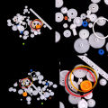 60 pcs Plastic Gear Set DIY Rack Pulley Belt Worm Single Double Gears. 