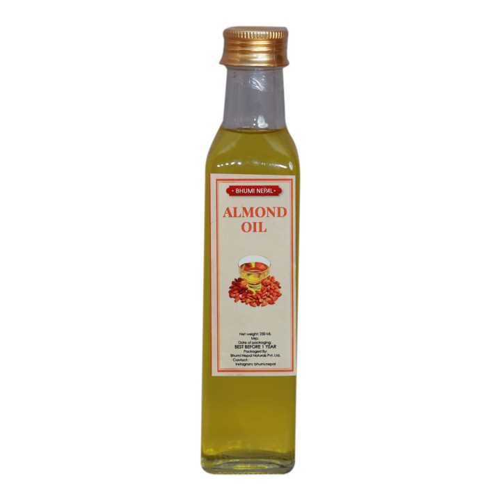 Bhumi Nepal Pure Almond Oil Wood Pressed -250 ml