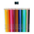 DOMS 24 Shades Color Pencils | Hexagonal Shaped Body For Comfortable Grip | Bright & Playful Colors | Free Sharpner With Each Pack | Non-Toxic & Safe. 