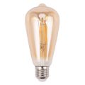 fasdaga 2X Dimmable E27 4W Retro Vintage Filament ST64 COB LED Bulb Light Lamp Body. 