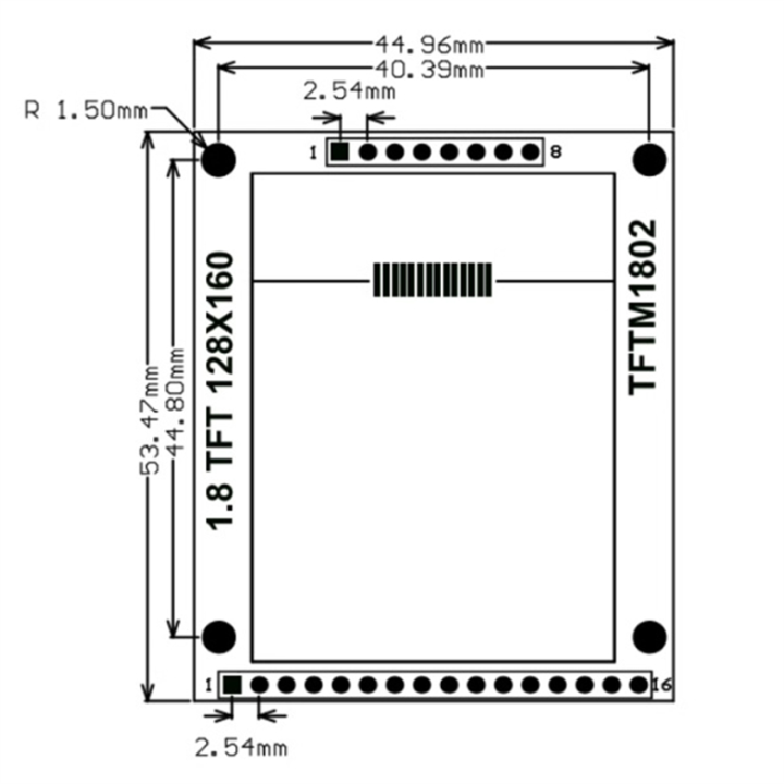 LCD%20Screen%20Module%20Driver%20Module%20128x160%20DOT-Matrix%20ST7735S%20Driver%20SPI%20Serial%20Interface%20Multi-Function%20Color%20Screen%20Module%20-%20Image%202