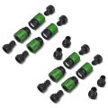 Garden Quick Connect Release Water Hose Fittings Plastic Connectors, Male & Female 3/4 Inch GHT 20Pcs. 