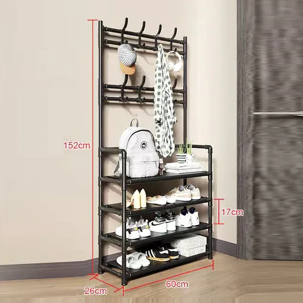 Multifunctional%202-in-1%20Hallway%20Rack%20Stand%204%20%20layers%20Shoe%20Shelves%20-%20Easily%20Portable%20Shoe%20Racks%20-%20Image%202