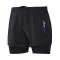 2 in 1 Shorts With Inner Compression For Running, Cycling, Gym,  Sports, Athletics. 