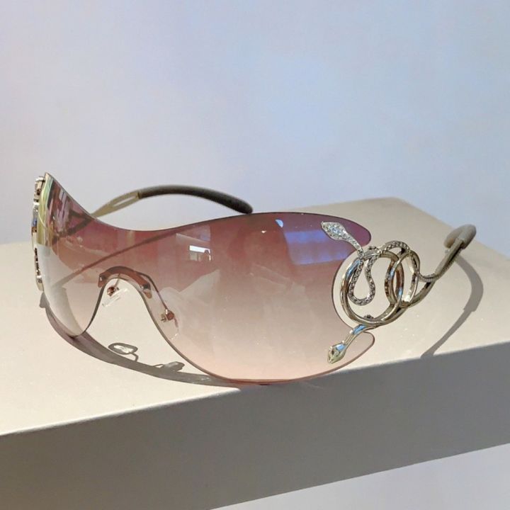 New%20One-Piece%20Lens%20Y2k%20Rimless%20Sunglasses%20Outdoor%20Shades%20Trendy%20Luxury%20Design%20Metal%20Frame%20Sunglasses%20Eyewear%20Goggle%20Women%20-%20Image%207