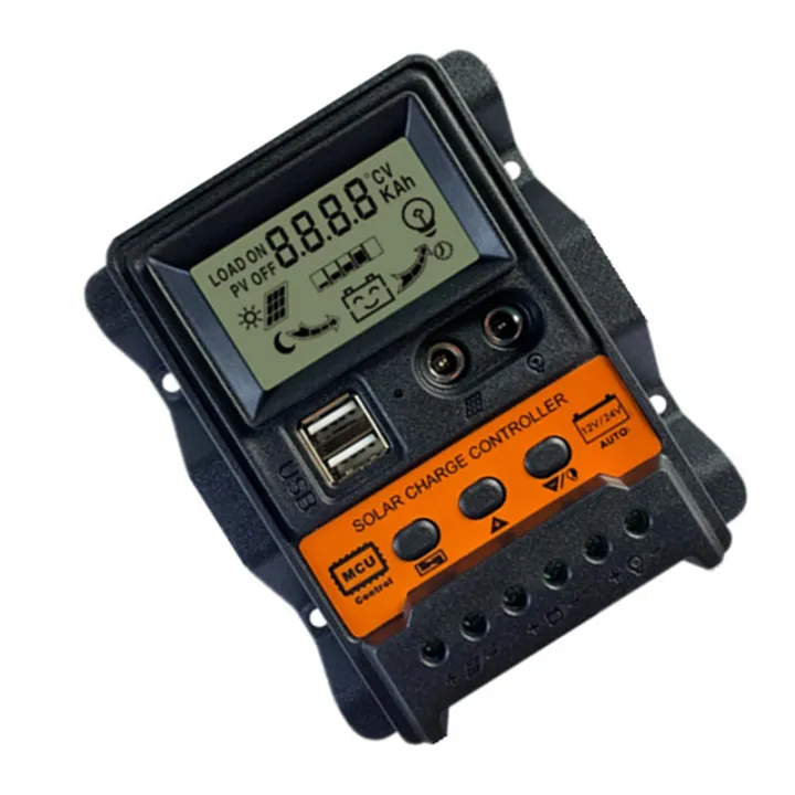 30A Solar Charge Controller 12V24V Solar Panel Battery Controller ...