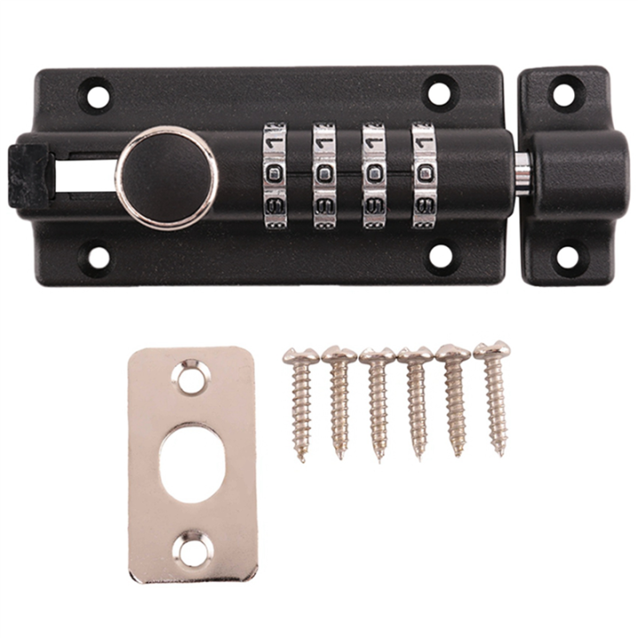 ARELENE%202X%20Password%20Lock%20Black%20Bolt%20Metal%20Door%20Latch%20Anti-Theft%20Safety%20Combination%20Digit%20Padlock%20Outdoor%20Gate%20Hardware%20-%20Image%202