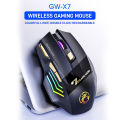 【Quality certification】Imice Gw-x7 7 Buttons 2.4ghz Rechargeable Rgb Wireless Mouse For Computer Gamer Pc Laptop Desktop Ergonomic Gaming Mice. 