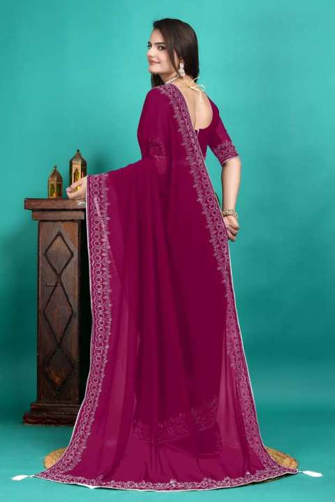 Awafu%20Embellished%20Georgette%20Saree%20-%20Image%205