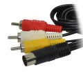 Special Offer NEW Nickel Plating Plug Audio Video AV Cable for SEGA Saturn A/V RCA Cord for SS. 