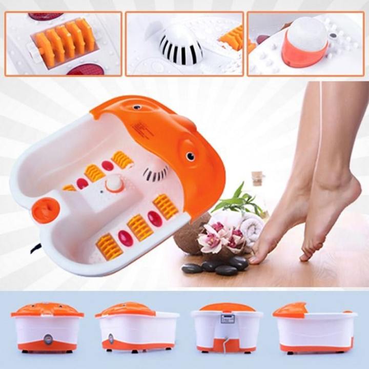 Electric Foot Spa Massager with Rollers & Infrared – Heated Water, Vibration & Bubble Therapy | Foot Bath Tub for Pain Relief, Relaxation & Pedicure