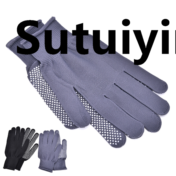 Sutuiying 1 Pair Hair Straightener Perm Curling Hairdressing Heat Resistant Finger Glove,