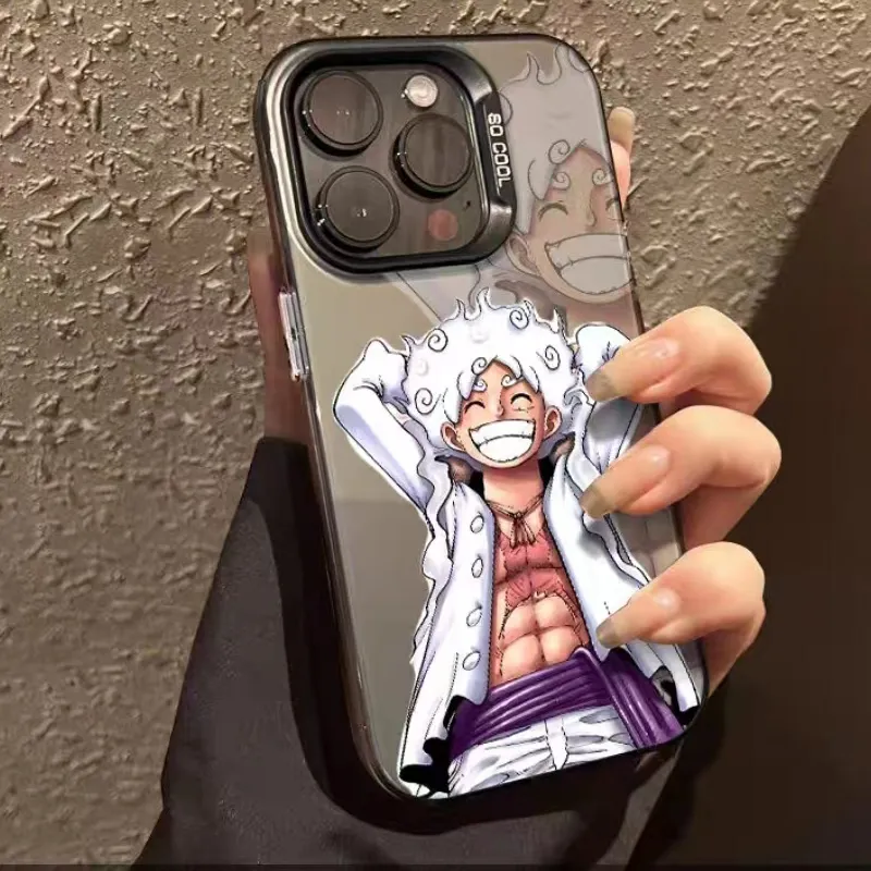 Luffy Graffiti Letter Label One Piece Phone Case Compatible for