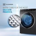 Haier 8 kg 5 Star Inverter Fully Automatic Front Load Washing Machine (HW80-IM12929CBK, Anti Bacterial Technology, Black). 