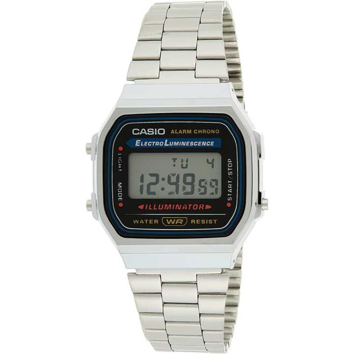 Casio Vintage A168Wa-1Wdf Silver Watch For Unisex