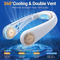 Hands Free Portable Neck Fan - Rechargeable Mini USB Personal Fan. 