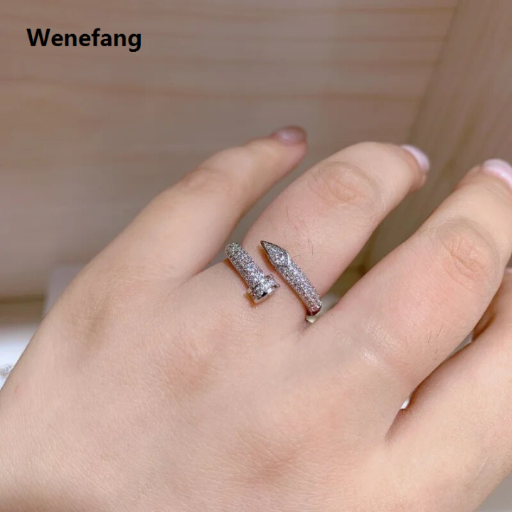 Wenefang%20Luxurious%20Wooden%20Nail%20Modeling%20Design%20Shiny%20Zircon%20Gold%20Silver%20Color%20Ring%20Women's%20Men%20Open-Loop%20Elegant%20Temperament%20Accessories%20-%20Image%202