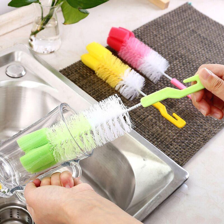 Mumlove Milk Feeding Bottle Brush - Portable Cleaning Tool for Baby's Milk Bottles