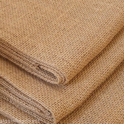 3 Meters of Raw Jute Fabric | All Natural and Eco-friendly Non-Laminated Threading Cloth Sheet