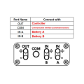2X 30A Dual Battery Connector for Increase the Capacity By Connecting Two Batteries in Parallel Equalization Module. 