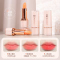 MANSLY Sea Buckthorn Double Care Color Changing Lipstick Autumn and Winter Women's Water Lock Moisturizing Fade Lip Wrinkles and Water Glow Lipstick. 
