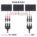 2 Pair Solar Male and Female MMMF+FFFM, 3 to 1 Branch Connectors IP67 Branch Connectors. 