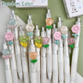 1 Pcs Cute Mini Flower Gel Pens Black Ink Neutral Pens Kawaii Korean Style Stationery Kids Gifts Writing Tools School Office Supplies Cologo. 