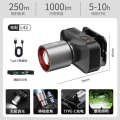 Xinsite Solar Lighting Type-C Rechargeable Long-Range Outdoor Headlamp Long Battery Life Searchlight. 