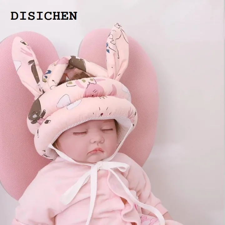 DISICHEN%20Portable%20Cute%20Ear%20Baby%20Toddler%20Cap%20Safety%20Helmet%20Head%20Safety%20Soft%20Comfortable%20Head%20Security%20Protection%20Adjustable%20Learn%20To%20Walk%20Crash%20Hat%20-%20Image%207