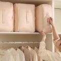 1pcs Ultra Space Saving Self Compression Organizer, Compression Storage Bags, Travel Compression Bags, Compression Packing Cubes for Comforters, Blankets, Clothes. 
