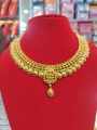 Gold Plated Rani Haar Design Mini Haar Necklace For Women. 