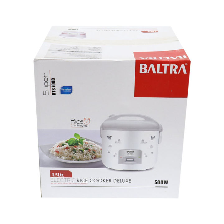 Baltra Super Electric Rice Cooker Deluxe 1.5Ltr 500W