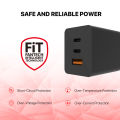 Fantech Charger Cwg301 2Xpd + Qc 65W Black. 
