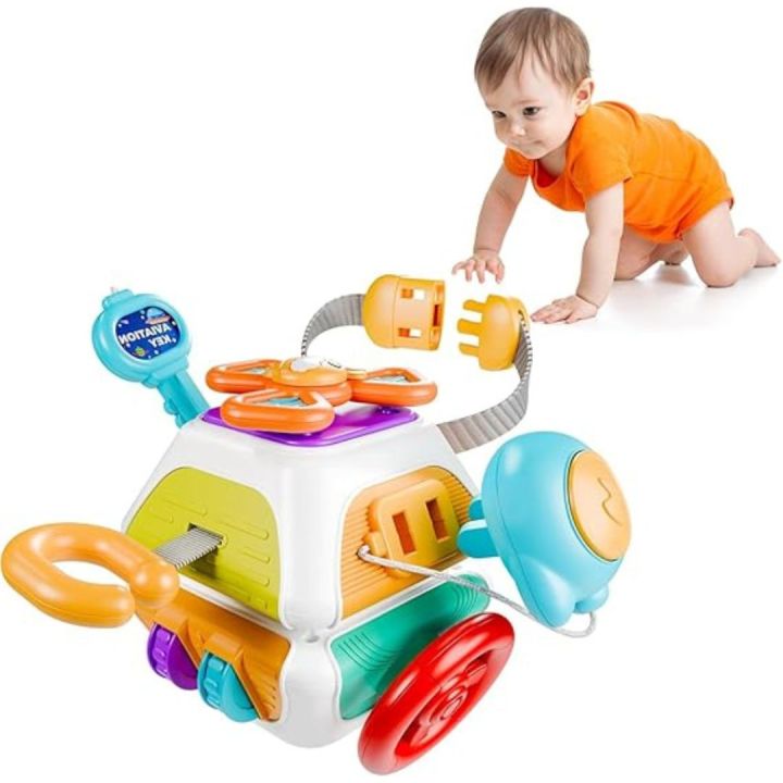 LearnNest Busy Cube – Bright & Colorful Design Enhances Motor Skills