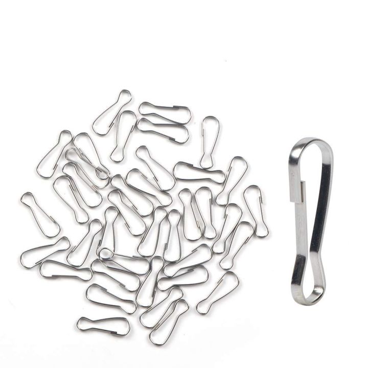100%20Pcs%20Durable%20304%20Stainless%20Steel%20Spring%20Hooks%201%20Inch%2025mm%20Metal%20Snap%20Clip%20Hooks%20Lanyard%20Rust-Proof%20Small%20Spring%20Clips%20ID%20Card%20-%20Image%209