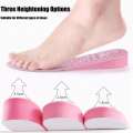 Memory Foam Height Increase Women Comfort Insoles for Shoes Heel Lift Inserts Invisible Heightening Template. 